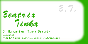 beatrix tinka business card